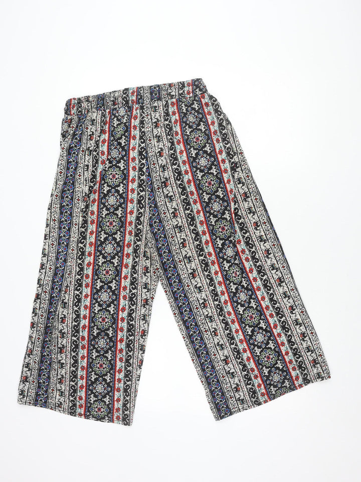 Brave Soul Women's Multicoloured Wide-Leg Trousers - M