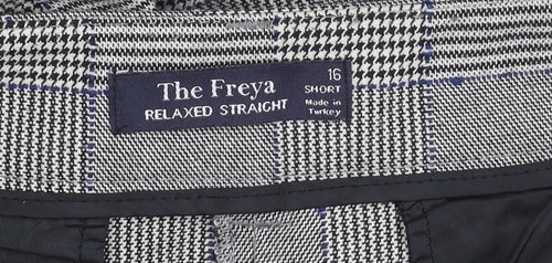 Marks and Spencer Unisex Checked Trousers Size 16
