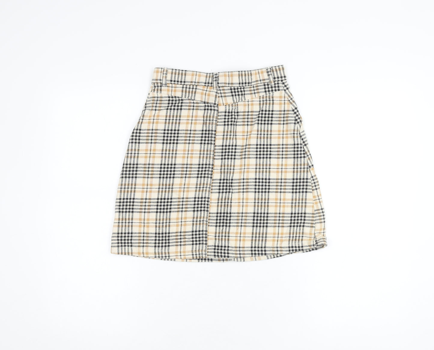 Monki Women's Multicoloured A-Line Cotton Skirt Size 4