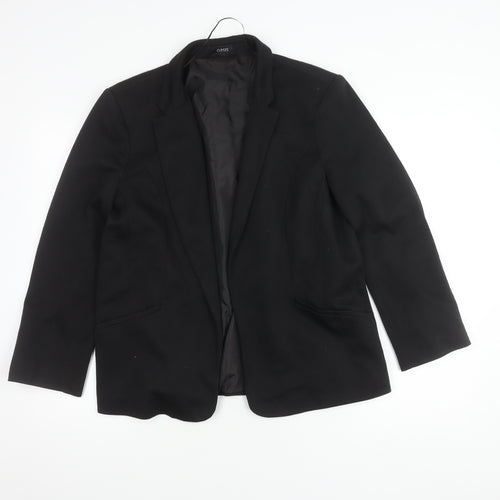 Oasis Women's Black Blazer Size 16 Lined Business