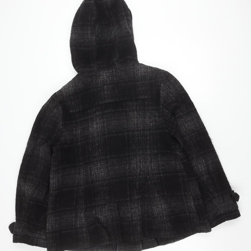 New Look Women's Black Plus Size Duffle Coat
