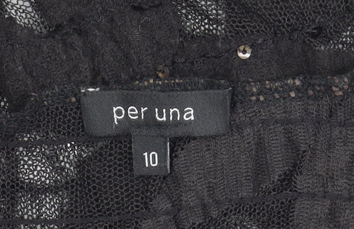 Per Una Women's Black Cardigan, Size 10, Sequinned