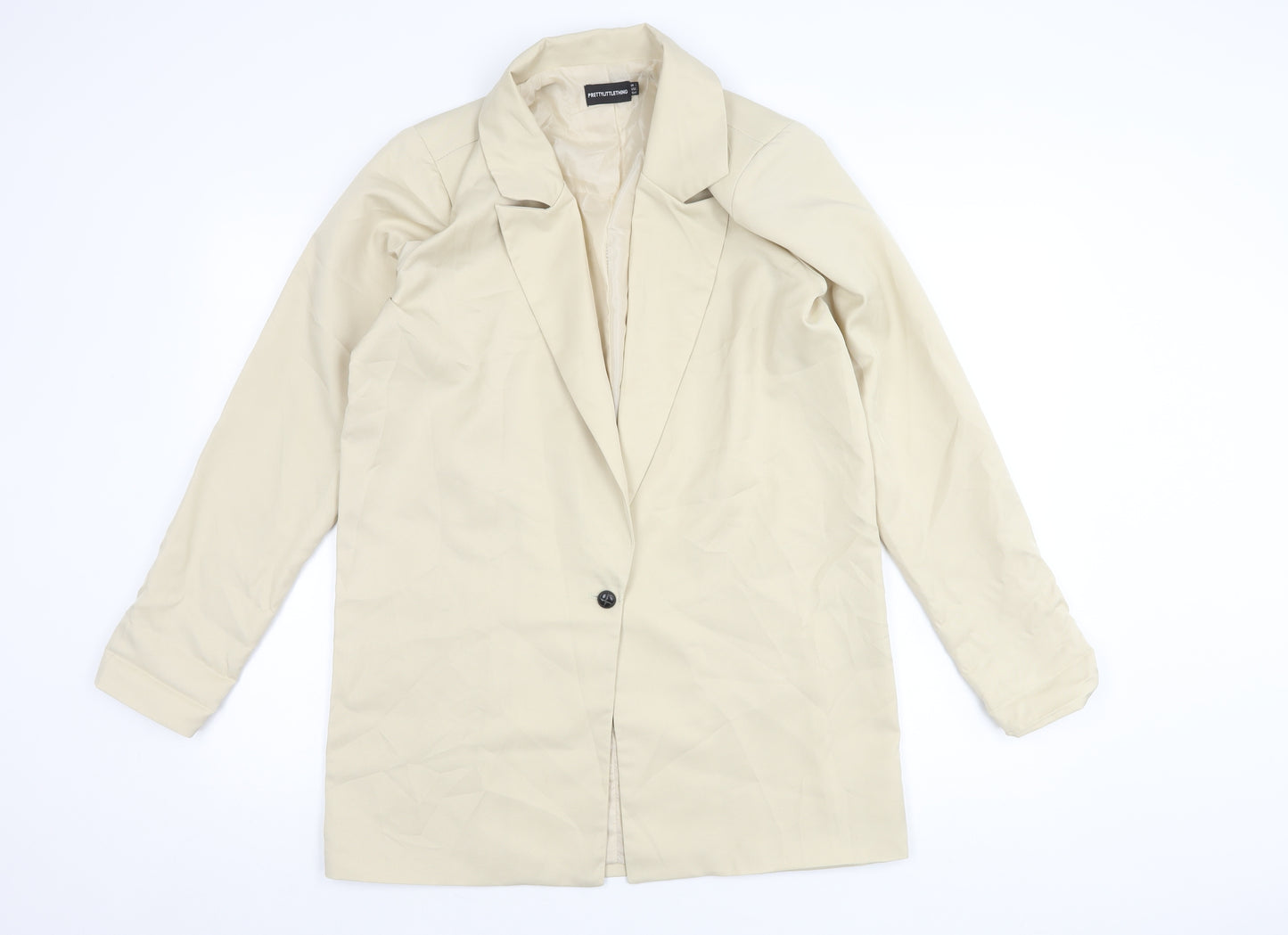 PrettyLittleThing Women's Beige Blazer Size 6