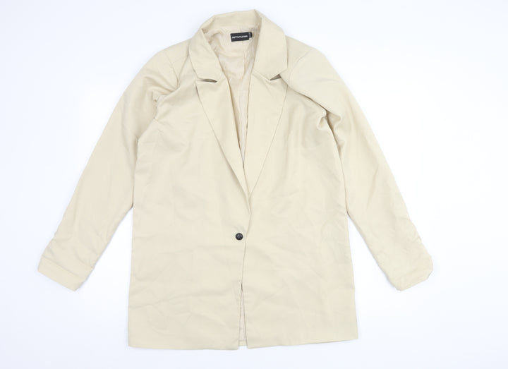 PrettyLittleThing Women's Beige Blazer Size 6