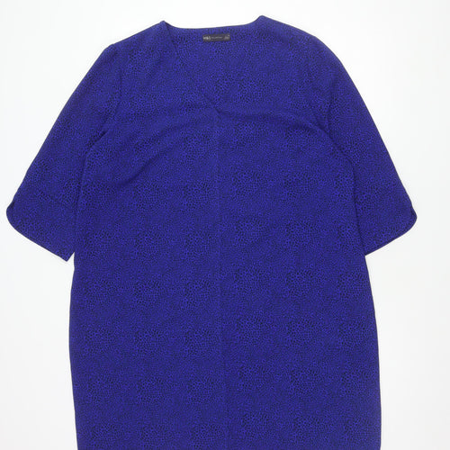 Marks and Spencer Women's Blue Midi Dress Size 18