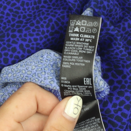 Marks and Spencer Women's Blue Midi Dress Size 18