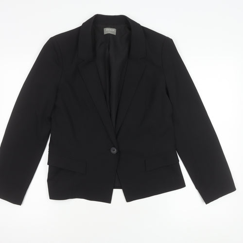 Oasis Women's Black Blazer Size 12 Business Formal Jacket