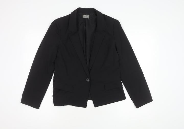 Oasis Women's Black Blazer Size 12 Business Formal Jacket