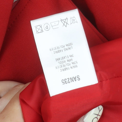 Dimensions Women's Red Suit Jacket Size 10
