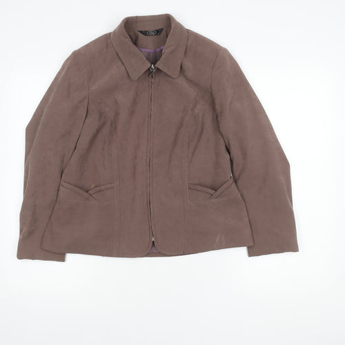 Bm Women's Brown Jacket, Size 12 - Stylish Autumn Wear