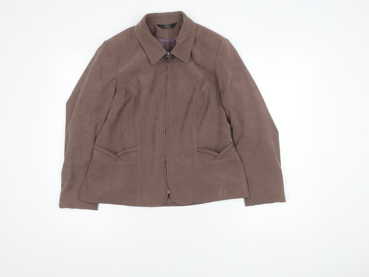 Bm Women's Brown Jacket, Size 12 - Stylish Autumn Wear