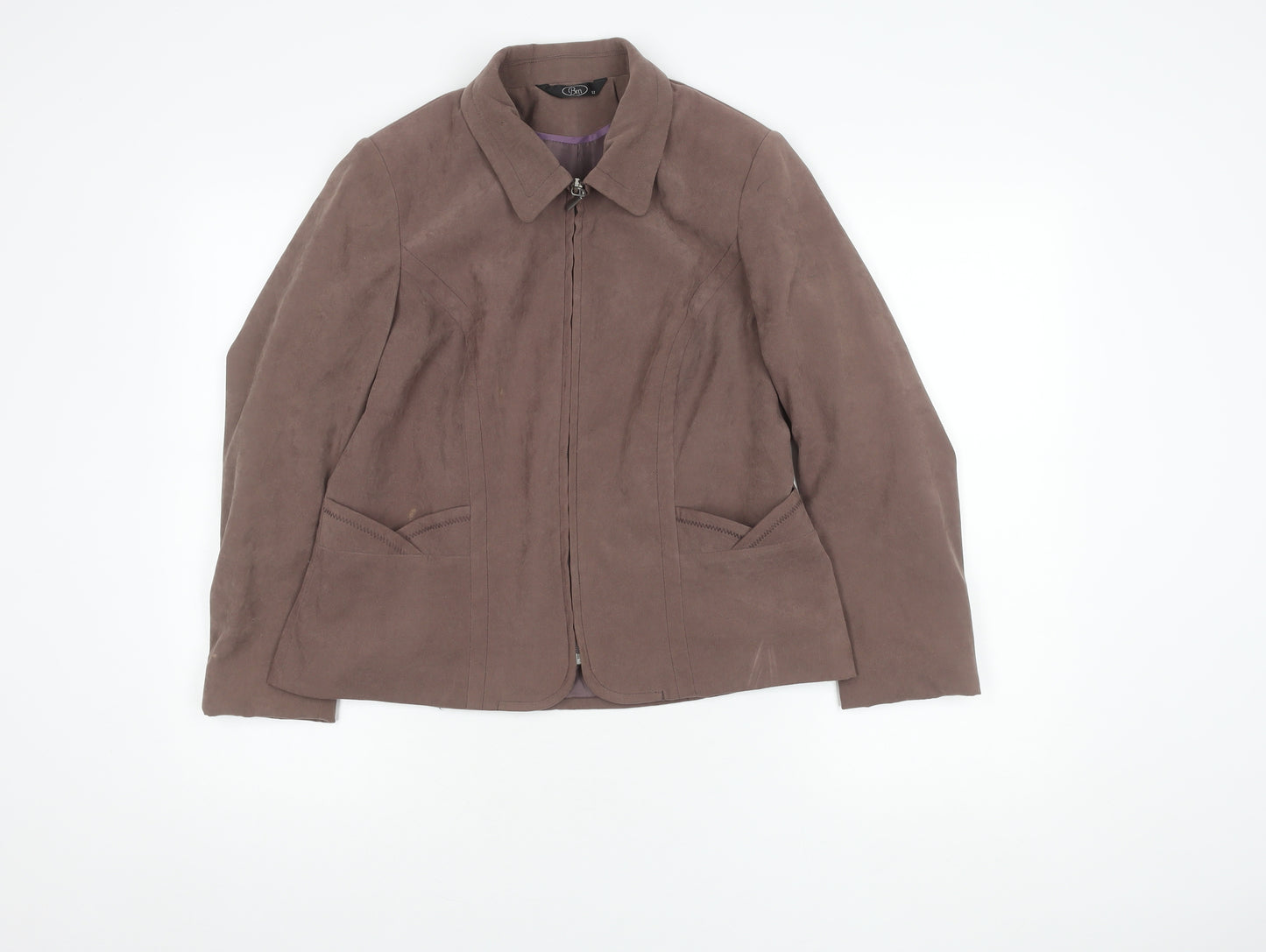 Bm Women's Brown Jacket, Size 12 - Stylish Autumn Wear