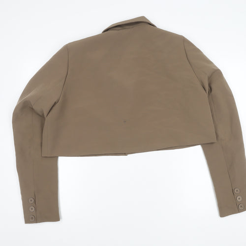 PrettyLittleThing Women's Brown Blazer, Size 16, Lined