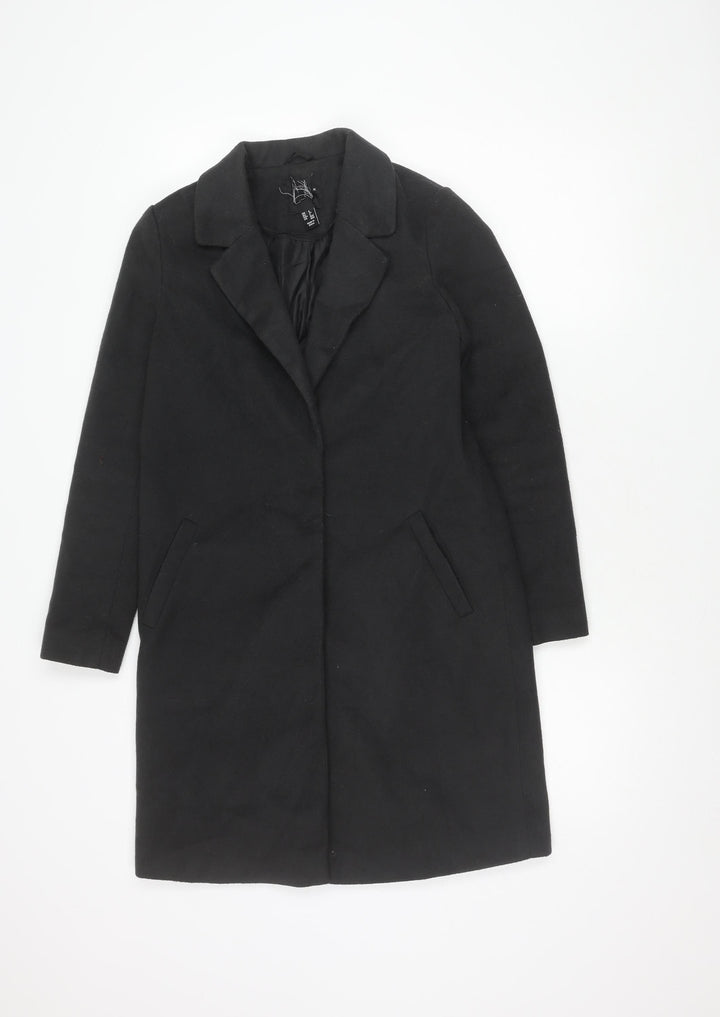 New Look Women's Black Coat Size 6