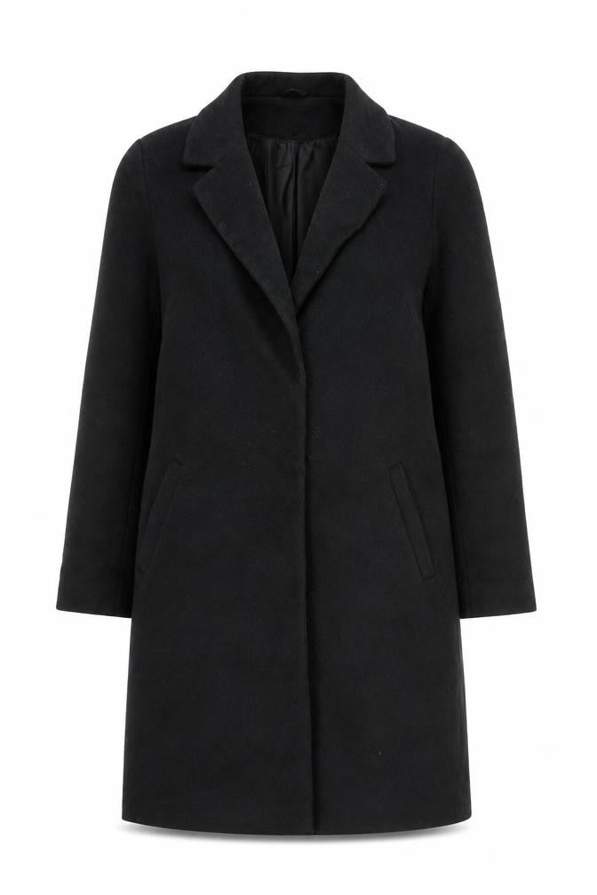 Front view of New Look Women's Black Coat, size 6