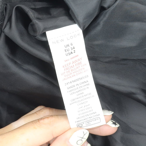 New Look Women's Black Coat Size 6