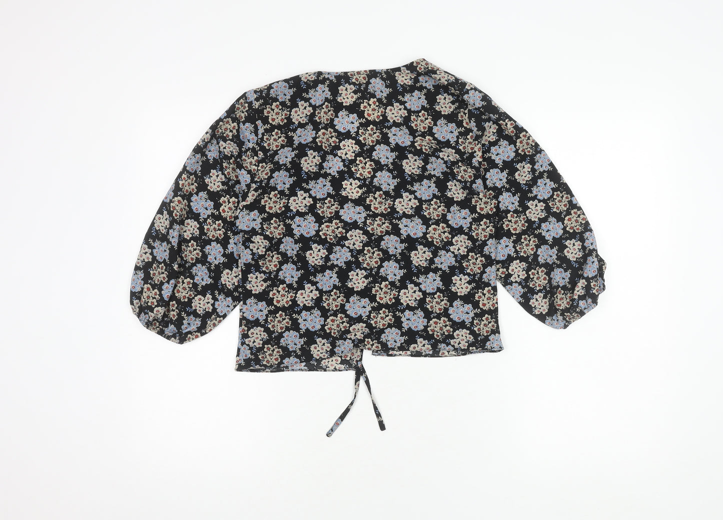Urban Outfitters Women's Black Floral Blouse
