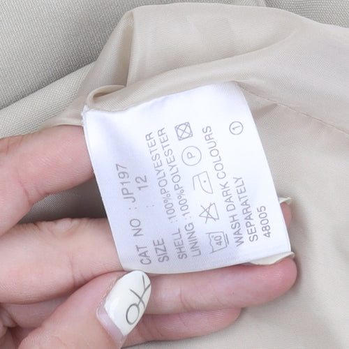 Classics Women's Beige Blazer, Size 12, Regular Fit