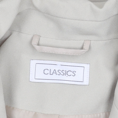 Classics Women's Beige Blazer, Size 12, Regular Fit