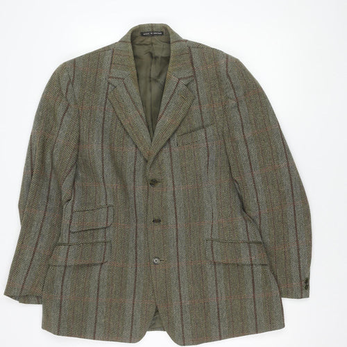 John Brocklehurst Men's Brown Tweed Blazer Size 40