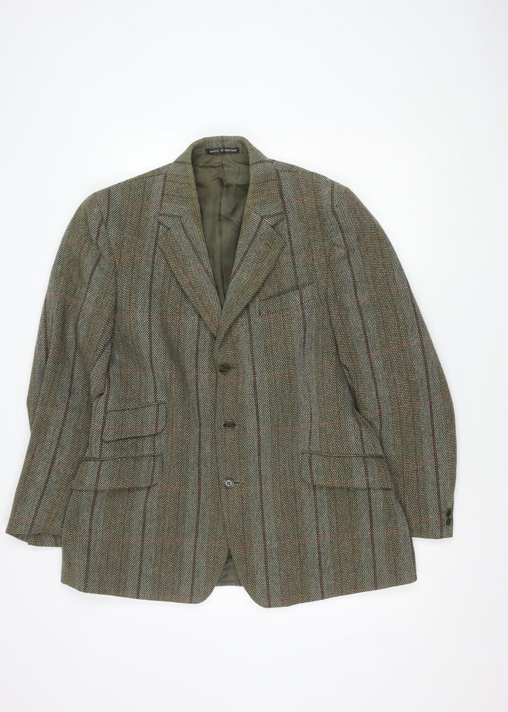 John Brocklehurst Men's Brown Tweed Blazer Size 40