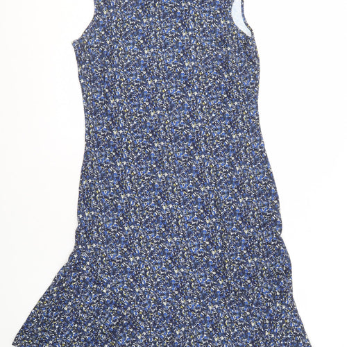 Jigsaw Women's Blue Floral Shift Dress M