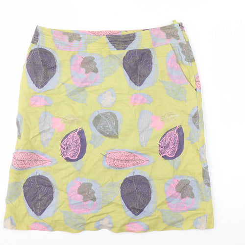 White Stuff Women's Multicoloured Floral Skirt Size 10