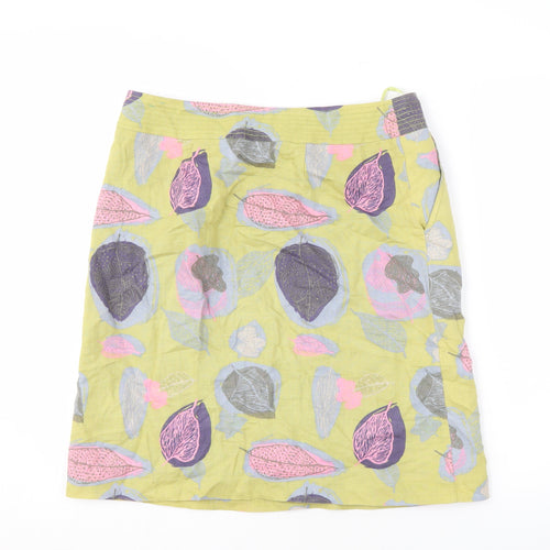 White Stuff Women's Multicoloured Floral Skirt Size 10