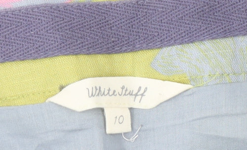 White Stuff Women's Multicoloured Floral Skirt Size 10