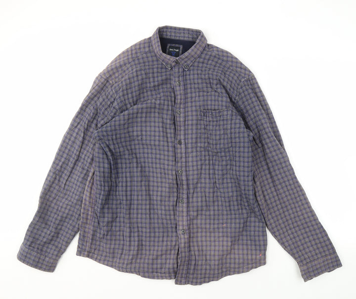 James Pringle Men's Multicoloured Check Shirt L