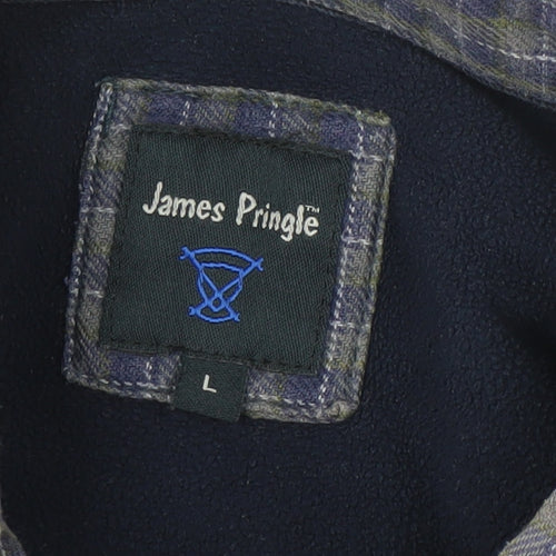 James Pringle Men's Multicoloured Check Shirt L