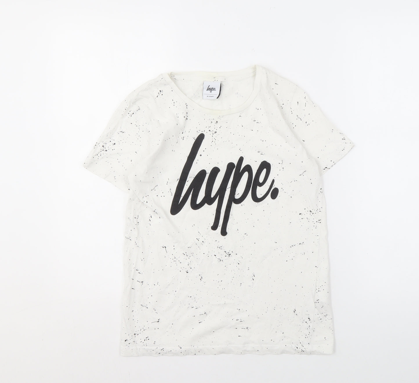 Hype Boys White Graphic Print T-Shirt - 13 Years