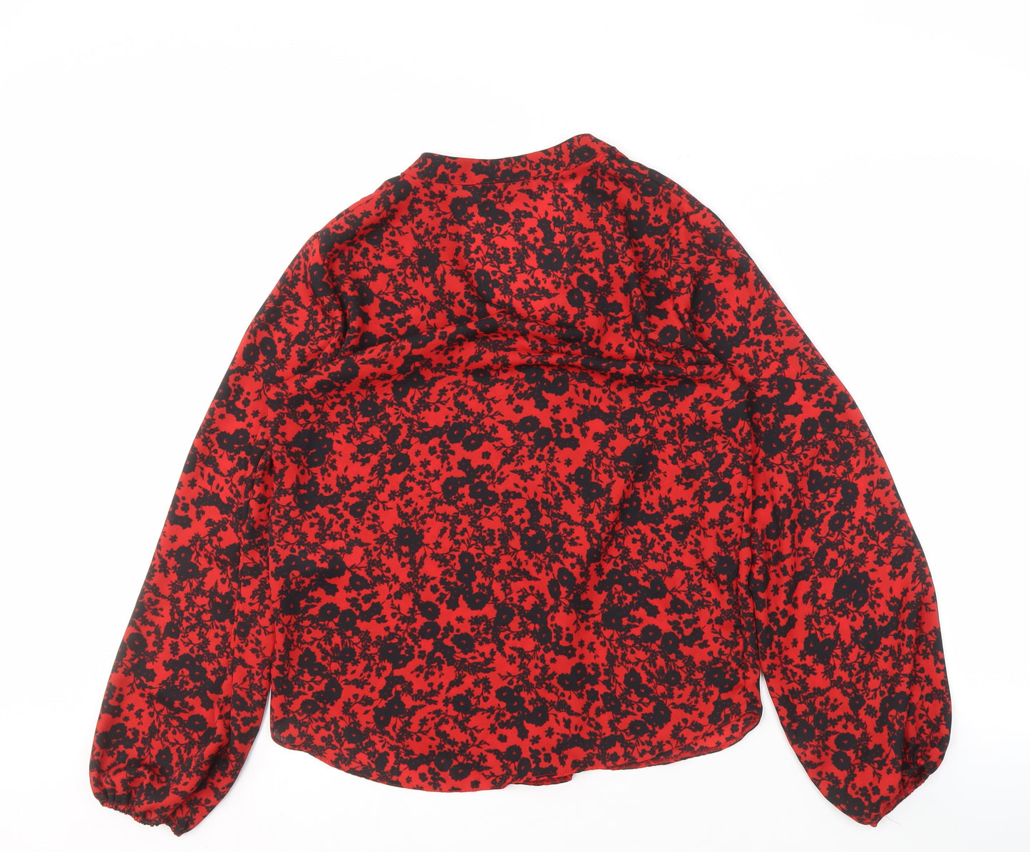 Wallis Women's Red Floral Blouse Size 8