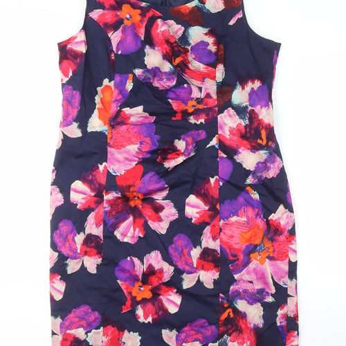 Klass Women’s Multicoloured Floral Sheath Dress Size 18