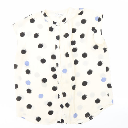 Warehouse Women's Multicoloured Polka Dot Blouse, Size 14