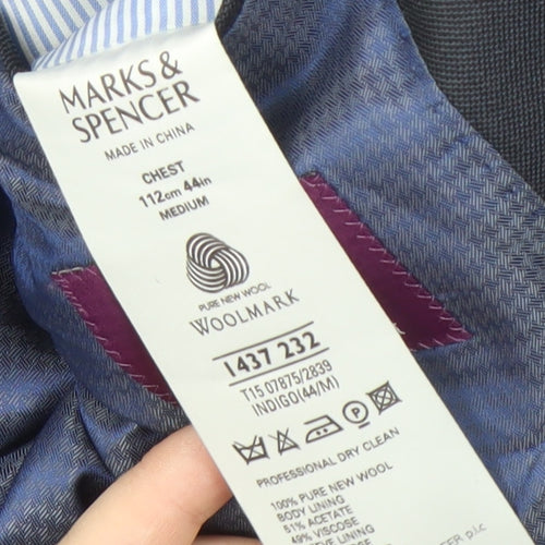 Marks and Spencer Men's Blue Medium Blazer