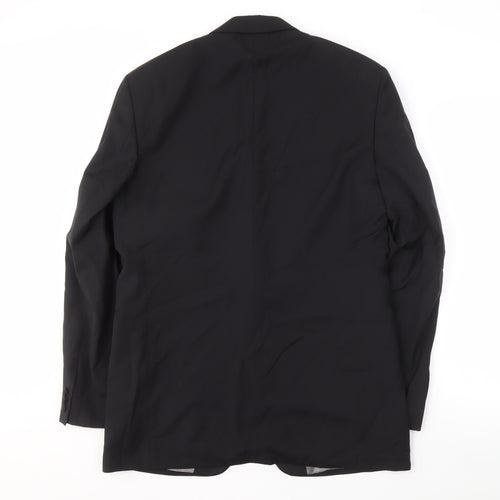 Marks and Spencer Men's Black Wool Suit Jacket 40L