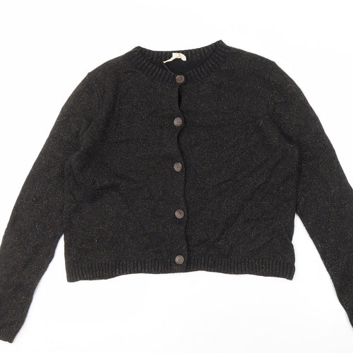 Sea Salt Cornwall Womens Black Cardigan Size 16 Classic Style
