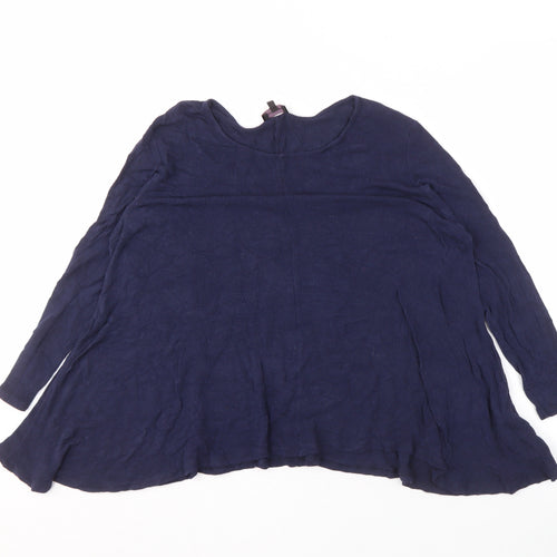 Phase Eight Women's Blue Blouse, M, Long Sleeve, Relaxed Fit