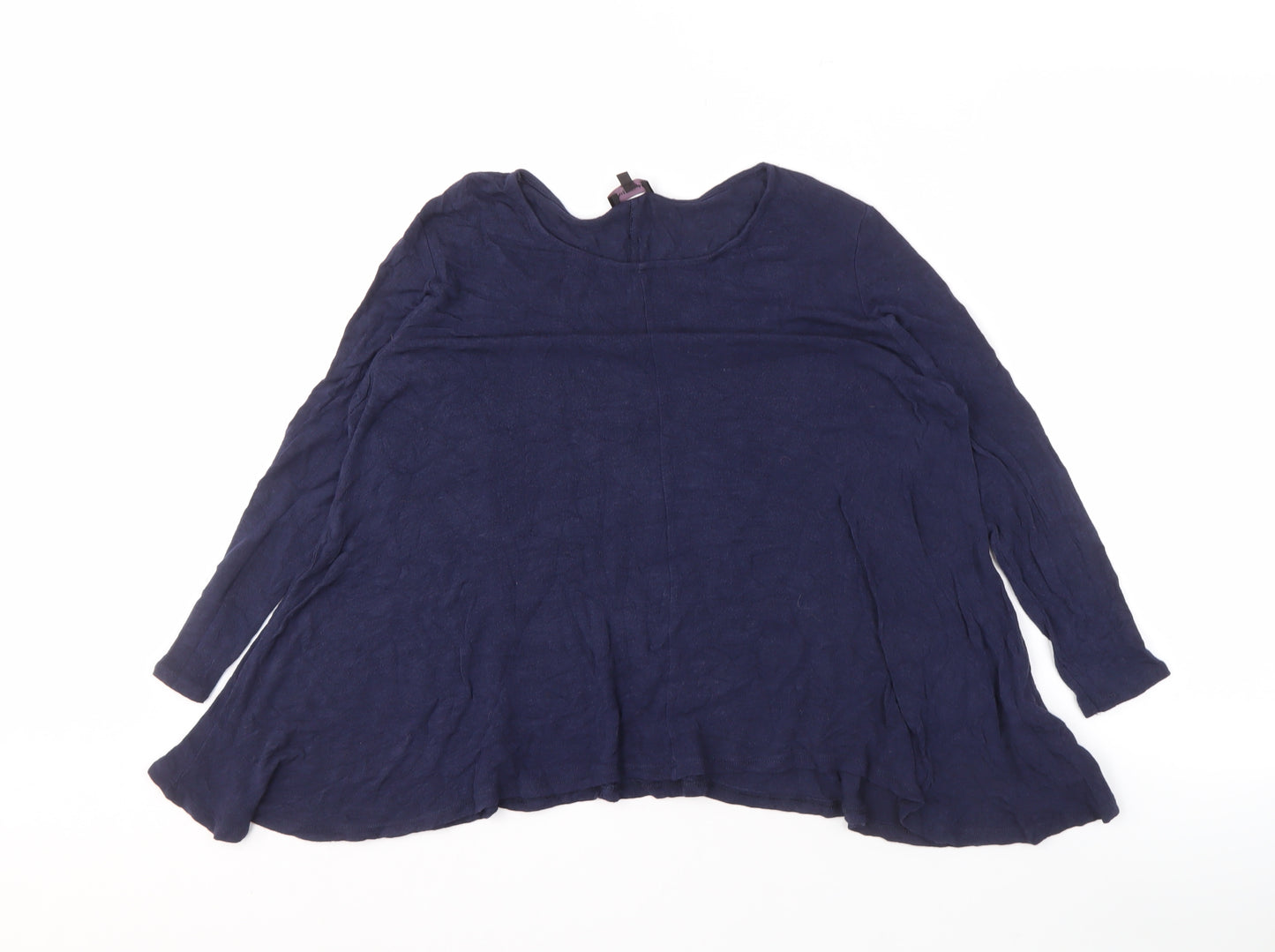Phase Eight Women's Blue Blouse, M, Long Sleeve, Relaxed Fit