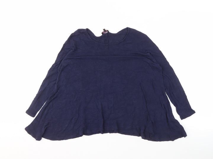 Phase Eight Women's Blue Blouse, M, Long Sleeve, Relaxed Fit
