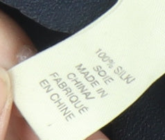 Pure DKNY Women's Blue Silk Knee Length Skirt, Size 12, Casual Wear