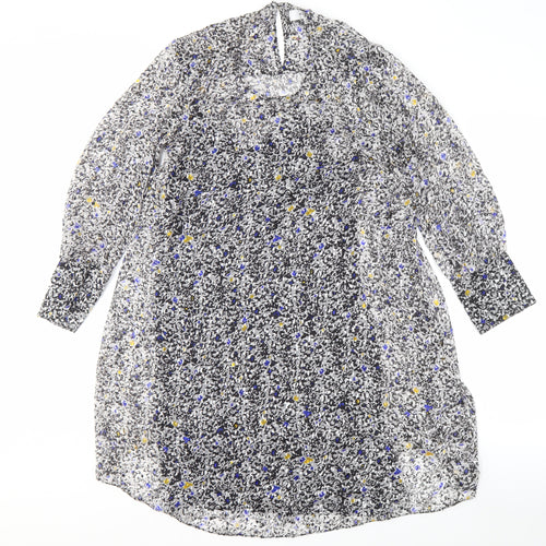 Reiss Women's Multicoloured Floral Shift Dress - Size 4