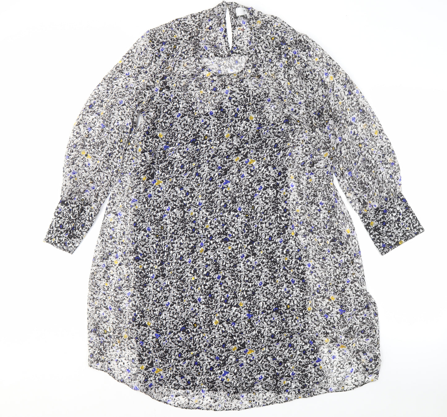 Reiss Women's Multicoloured Floral Shift Dress - Size 4