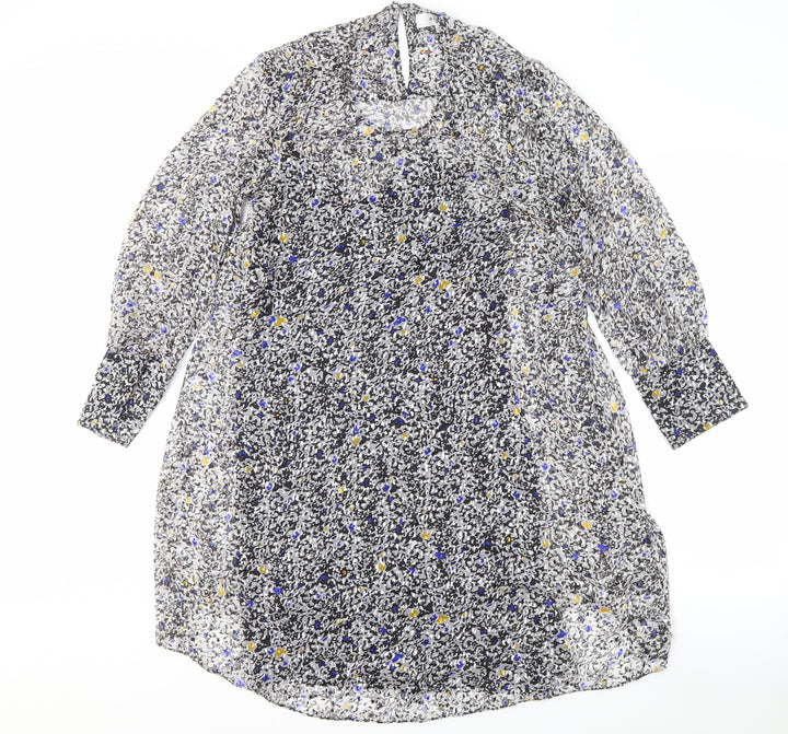 Reiss Women's Multicoloured Floral Shift Dress - Size 4