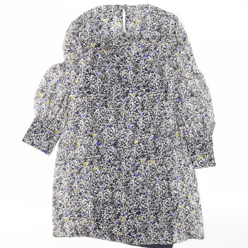 Reiss Women's Multicoloured Floral Shift Dress - Size 4