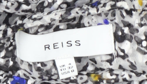 Reiss Women's Multicoloured Floral Shift Dress - Size 4