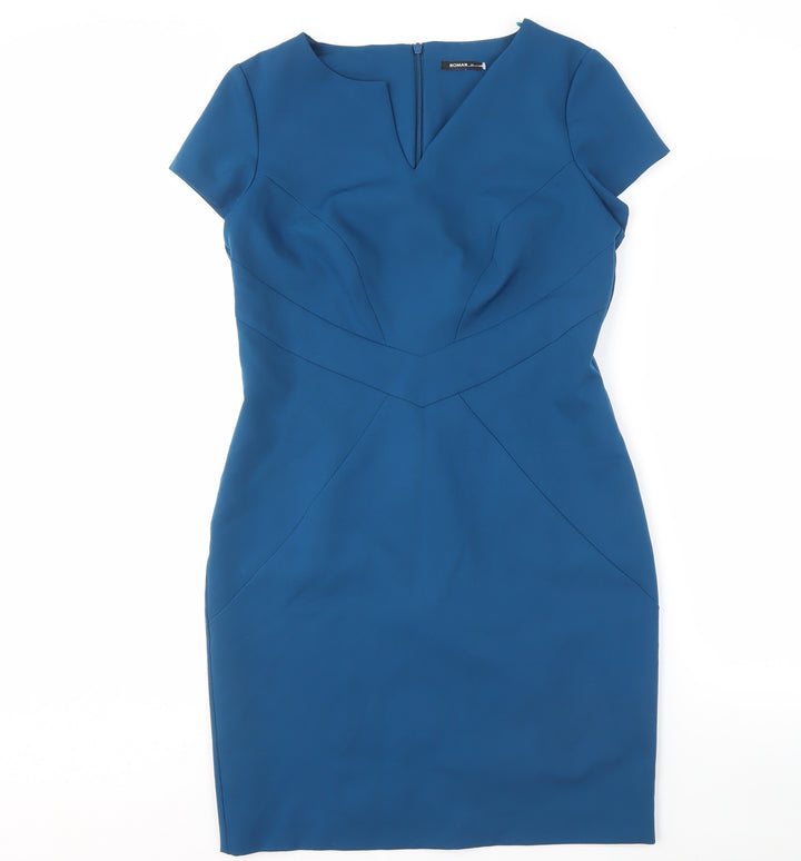 Roman Originals Women's Blue Sheath Dress, Size 12