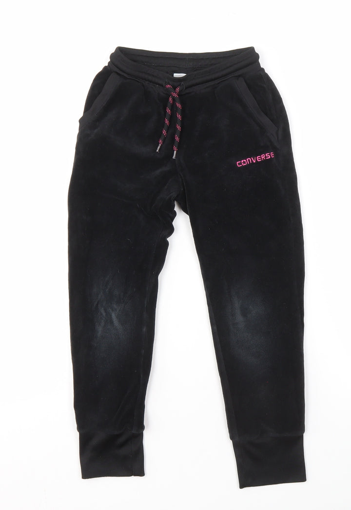 Converse Unisex Kids Black Jogger Trousers 6-7 Years