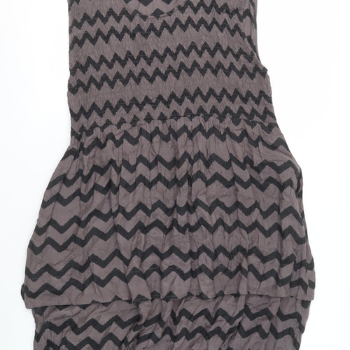 Masai Women's Grey Trapeze Dress L Casual